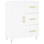 Highboard White 69.5x34x180 cm Engineered Wood 3196003