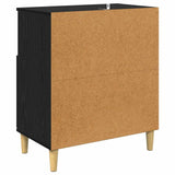 Sideboards 2 pcs Black Oak 60 x 35 x 70 cm Engineered Wood 3415589