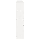 Headboard with Storage White 180 cm Solid Wood Pine 855652