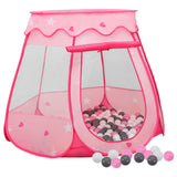 Children Play Tent with 250 Balls Pink 102x102x82 cm 3107726