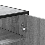 Shoe Cabinet Grey Sonoma 75x38x97.5 cm Engineered Wood and Metal 3300868