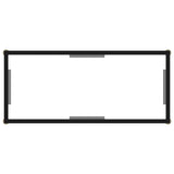 Console Table Transparent 80x35x75 cm Tempered Glass 322831