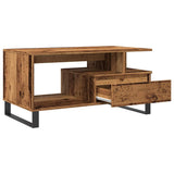 Coffee Table Old Wood 90x49x45 cm Engineered Wood 857454