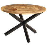 Dining Table 110x75 cm Solid Wood Rough Mango 358882