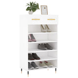 Shoe Cabinet White 60x35x105 cm Engineered Wood 829588
