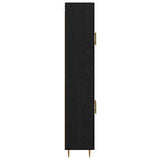Highboard Black Oak 69.5 x 34 x 180 cm Engineered Wood 3416254