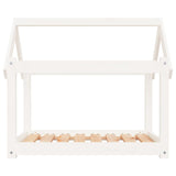 Dog Bed White 81x60x70 cm Solid Wood Pine 822208