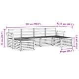 Sofa Sets 6 pcs Natural Solid Acacia Wood 3375249