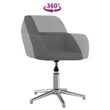 Swivel Office Chair Light Grey Fabric 344712