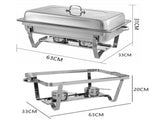 9L 304 Insulated Food Warmer Bain Marie Food Warmer Buffet Warmer Chafing Dish 87211418