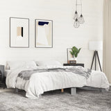 Bed Frame without Mattress Grey Sonoma 200x200 cm 3280220