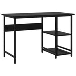 ZNTS Computer Desk Black 105x55x72 cm MDF and Metal 20550