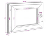Basement Window RISOR 60 x 50 cm PVC and Glass 42047815