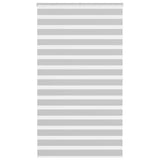 Zebra Blind Light Grey 125x200 cm Fabric Width 120.9 cm Polyester 4014474