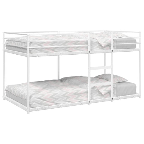 Bunk Bed without Mattress White 80x200 cm Steel 4019882