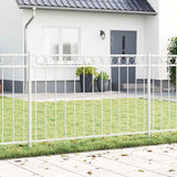 Fence Element ASSEN White 170 x 130 cm Steel 42003922