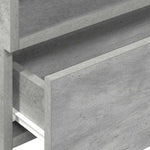 ZNTS Wall-mounted Bedside Cabinets 2 pcs Concrete Grey 45x26x28.5 cm 858603