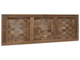 Bed Headboard Natural Solid Teak Wood 42024559