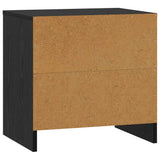 Bedside Cabinet Black Oak 45 x 34 x 44.5 cm Engineered Wood 8000983