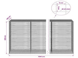 Gabion with 3.5 mm Wire and 5x5 cm Mesh 1100x100x200 cm 3462496