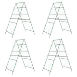 Garden Trellises for Climbing Plants 4 pcs A-Frame Steel 3281505