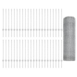 Welded Wire Fence 100 x 0.8 m Hot-Dip Galvanised Steel 3337067