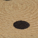 Handmade Rug Jute with Print Polka Dot 150 cm 133688