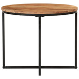 Coffee Table 55x55x45 cm Solid Wood Acacia and Iron 372741
