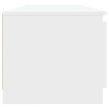 TV Cabinet with LED Lights White 140x40x36 cm 804292
