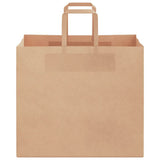 Paper Bags 250 pcs with Handles Brown 32x22x28 cm 4101820
