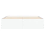 ZNTS Bed Frame with Drawers without Mattress White 120x200 cm 3207280