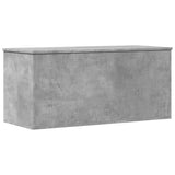 Storage Box Concrete Grey 100x42x46 cm Engineered Wood 840663