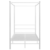 Bed Frame White Powder-coated metal 120x200 cm Bed Frame 325058