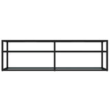 TV Cabinet White Marble 140x40x40.5 cm Tempered Glass 331716