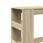 ZNTS Bar Table with Racks Sonoma Oak 90x40x103.5 cm Engineered Wood 854375