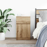 Bedside Cabinet Artisan Oak 39x35x65 cm Engineered Wood 861335