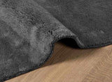 Medium Pile Soft and Washable Rug HUARTE Anthracite 80 x 400 cm 42022482