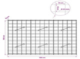 Gabion with 3.5 mm Wire and 10x10 cm Mesh 150x10x100 cm 3463005