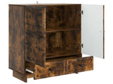 Sideboard Smoked Oak 66 x 34.5 x 95 cm Engineered Wood 893980