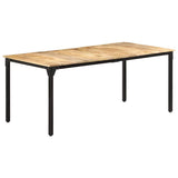 Dining Table 180x90x76 cm Rough Mango Wood 321975