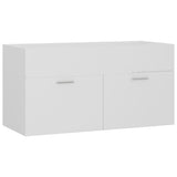 Sink Cabinet with Built-in Basin White Engineered Wood 3071288