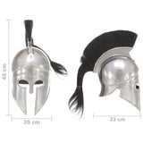 Greek Warrior Helmet Antique Replica LARP Silver Steel 286120