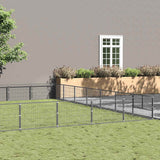 Dog Kennel Silver 63 m Steel 3082185