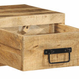Wall-mounted TV Cabinet 100x30x19 cm Solid Rough Wood Mango 4017464