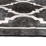 Rug Washable Black and White 160x230 cm 136606