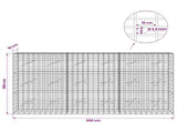 Gabion with 3.5 mm Wire and 5x10 cm Mesh 300x10x150 cm 3462552