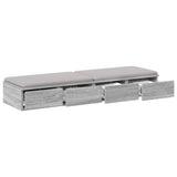 Bed Drawers Grey Sonoma 120 x 36.5 x 16.5 cm Engineered Wood 866944