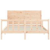 Bed Frame without Mattress 160x200 cm Solid Wood Pine 3192761