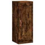 Wall Mounted Cabinet Smoked Oak 34.5x34x90 cm Engineered Wood 830481