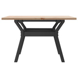 ZNTS Coffee Table Y-Frame 60x60x40 cm Solid Wood Pine and Steel 3282704